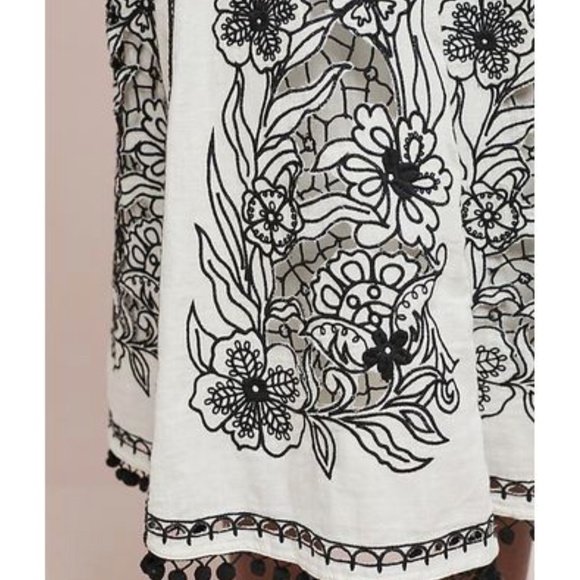 Akemi kin Lazaro Pommed Skirt Anthropologie White - Picture 3 of 3